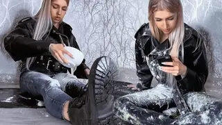Leftovers from Yesterday. Food Play, Phone Pussy Fuck and Watersports 4K