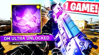UNLOCKING DM ULTRA in 1 GAME! - 29 GOLD WEAPONS UNLOCKED IN 1 MATCH! (Black Ops Cold War DM Ultra)