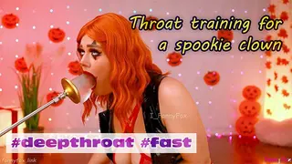 Evil Clown asking to Fuck her Throat