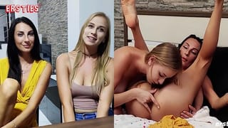 Ersties - Sirena Takes Alison G from behind with the Strap-on