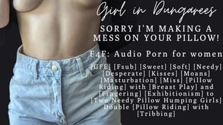 F4F | Needy Girlfriend Caught Humping your Pillows | WLW | ASMR Audio Porn for Women