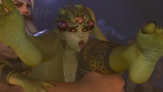 Reinhardt Fucks Local Snake Girl Widowmaker Overwatch