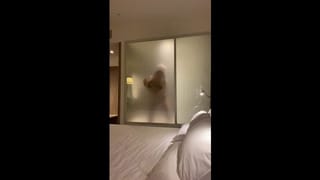 London Hotel Fun! I Fuck Bottle & Hump Table Listening to Couple Fucking next Door + Shower Fun