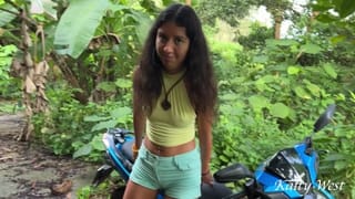 Offered help to a Stranger with a Scooter, instead Fucked her and Stole him