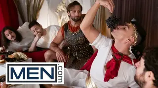 MEN - Caesar MrDeepVoice Rides Dom King’s Gladiator Cock like a True Emperor on his Throne - Pornhub Gay