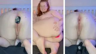 Stretching Tight Asshole with Butt Plugs