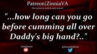 [M4F] Cumming on Daddy's Lap & Hand while you Play Stardew [ASMR][Teasing]