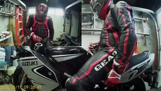 Biker Cums in Full Leathers on Bike - Pornhub Gay