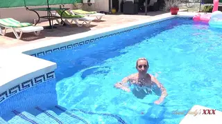 Full Video - Aunt Judy's XXX - Meeting Horny MILF Hotel Guest Keira on Vacation by the Pool (POV)