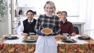 Family Strokes - Lucky Stepbrother is Thankful for his Tiny Blonde Stepsister's Pussy