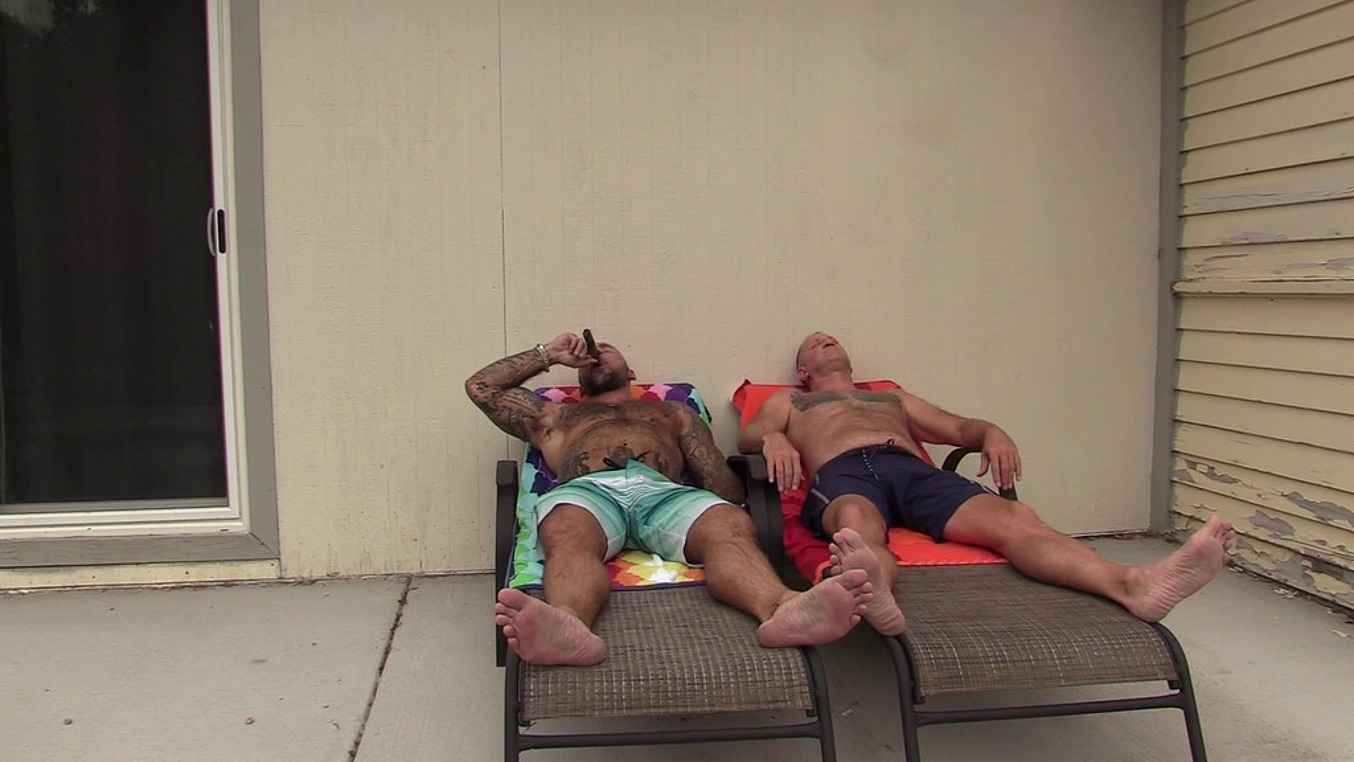 Jason Collins Fucking His Stepdad Outside and Cigar Smoking!