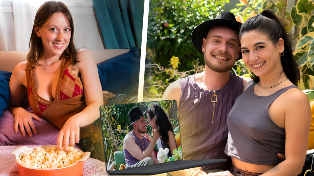 Ersties - Matchmaking 4 - Bee Sets her Boyfriend up on Blind Date with Stunning Brunette Megan [ep 1 of 3]