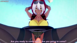 POV Hentai Footjob from Mariah from JoJo's Bizarre Adventure