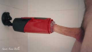My Husband trying SOHIMI 360 Rotation Thrusting Male Masturbator and it's Absolutely Fabulous.