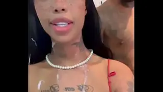 Made Withe porn video – Naughty young girl made two dicks into a trampoline.