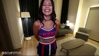 Malena Ibiza porn video – Malen Ibiza Cheerleader blowjob fuck and facial cum POV Scufotos Big cock