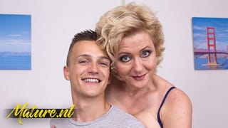 Horny Mature Housewife Fucks & Sucks her Sons Bestfriend