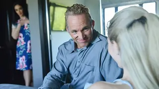 Hot Step Daughter Jane Wilde Rides Step Dad's Fat Prick in Front of Step Mommy - FamilyStrokes