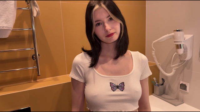 Stepsister wants me to get her a new Suit after Fucking her Mouth.