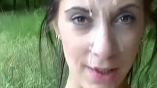Cute Teen Picked up for Outdoor Orgy