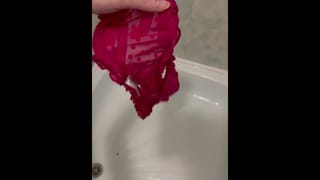 FEMDOM White Discharge from my Pussy! Lick my Dirty Panties!