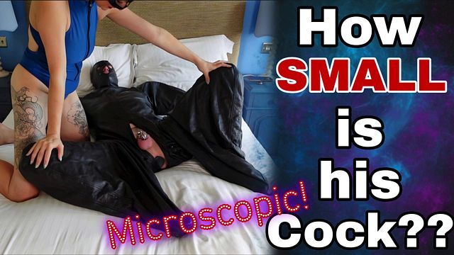 Training zero SPH Femdom Chastity Slave Humiliation - how Small is his Cock???