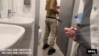 Hung Black Stud Fucks the Wet, Gaping Ass of a Bi Muscle Dude in a Filthy Public Toilet - Pornhub Gay
