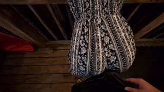 Bouncing and Grinding Ass on his Hard Cock