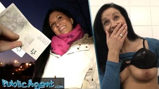 Public Agent - Real Student Real Restaurant Real Wet in Doggystyle