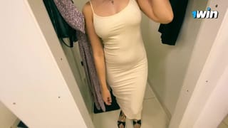 Talking, Shopping, Picking out a Dress for a Russian Hottie.