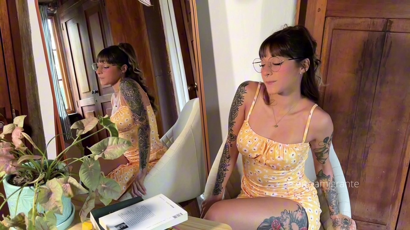 Your favorite psychology teacher seduces you and masturbates in front of you to provoke you.