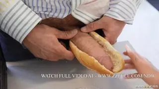 Serving Cock Sandwich to the College Slut Jaz Jizzes / Brazzers