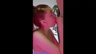 Cim porn video – He said he'd last - he didn't - Redhead POV Cum in Mouth