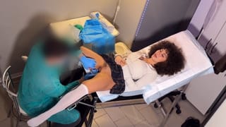 She Gets CREAMPIE INSIDE by her Gynecologist. her Pussy Wet and Ready to be Fucked!