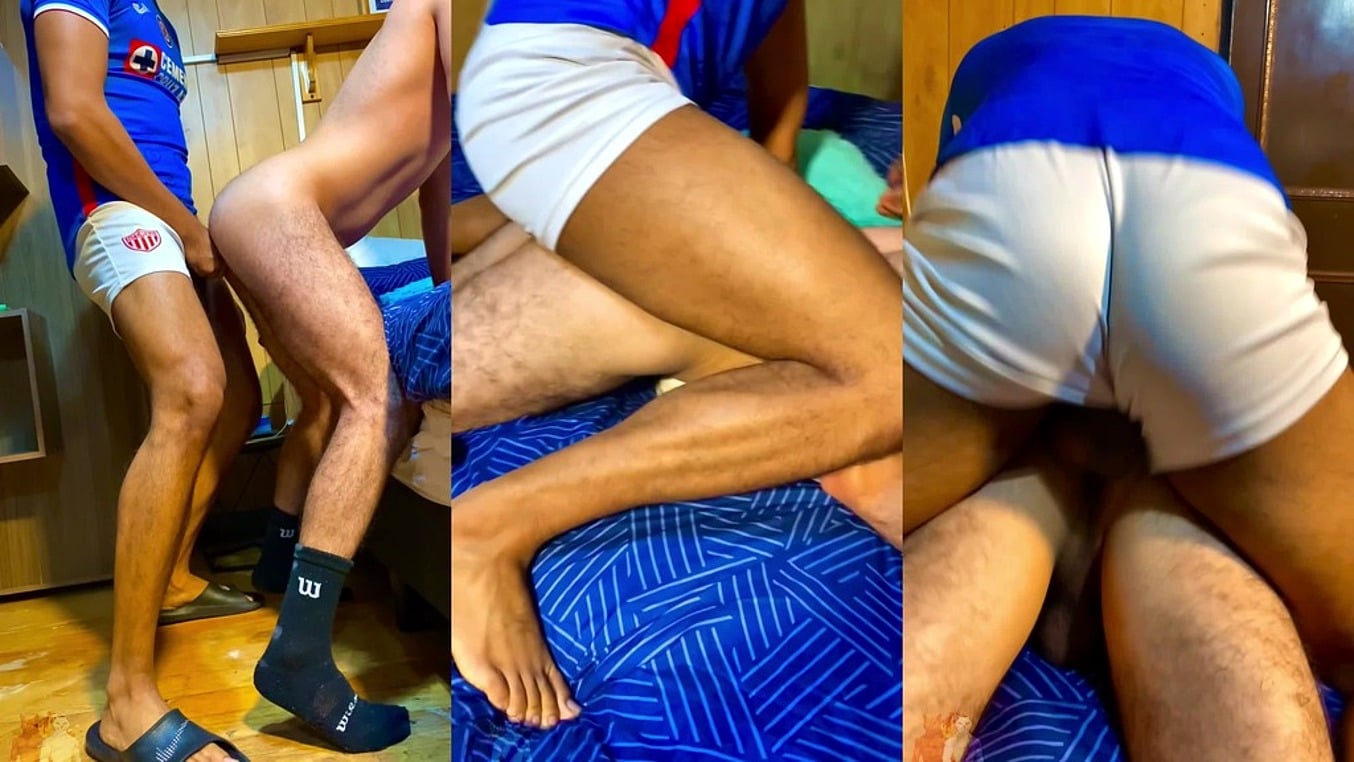 Futbol porn video – jugador latino futbolista me prena el culo con el uniforme