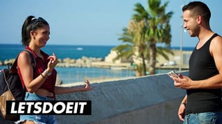Tourist Babe Julia De Lucia Seduced by Local Guy - LETSDOEIT