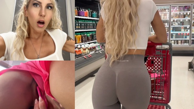 I Wore my Lush in Public Shopping at Target Wearing Alphalete Leggings Silent Cum in the Changeroom