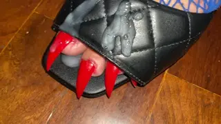 Long Toenails Claws in Mules and Fishnets Covered in Sperm - Pornhub Gay