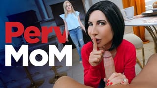 Stepmom is Disgusted to see her Stepson's Dick inside her best Friend's Mouth - PervMom