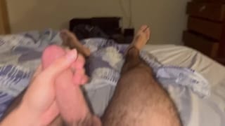 Waking up Hard Playing with my Big Cock Morning Wood Video