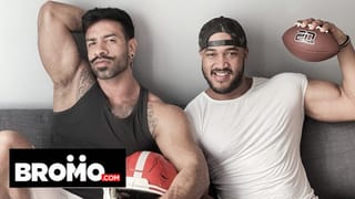 BROMO - Horny Shaven-Headed Top Jason Vario Rims Mateo Zagal getting him Ready for his Hard Cock - Pornhub Gay