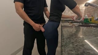 Cumming in my Maid's Ass while she was Washing Dishes 💦 (FREE USE)