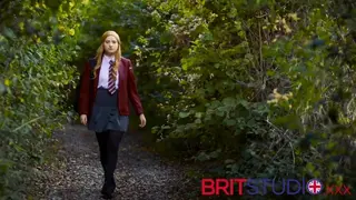 British 18 Year old Schoolgirl Gets Fucked by an Evil Dildo Monster