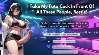 Take my Futa Cock in Front of all these People, Bestie!