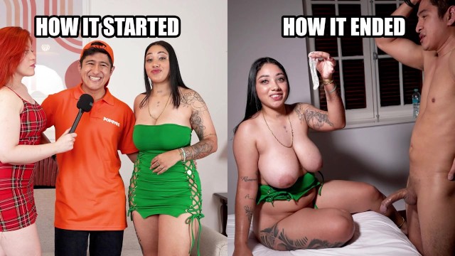 Your Big Tits make me Nervous! Quits their Job at Popeyes to become a Porn Actor.