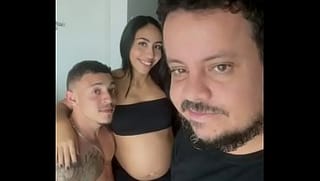 He ate the hot pregnant woman in front of her cuckolded husband.