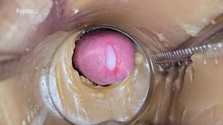 Super Cum in Vagina. Excellent Internal Camera 4k