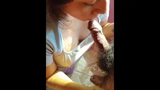 Deep Throat and Cum in the Mouth in the Morning to my Peruvian Latina 🍆💦👅