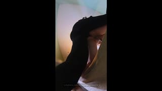Amateur Femdom Pegging with my little Devil Bitch with Cum Shot