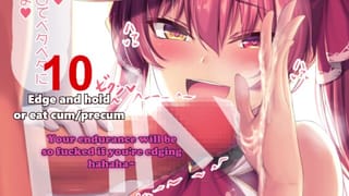 [hentai JOI] Houshou Marine makes your Cannon Blow (Feet, Femdom, Ruined Orgasm, Pot)